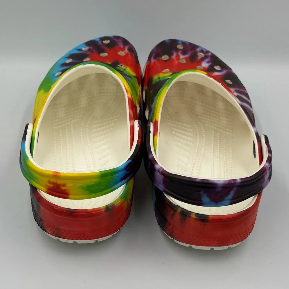 Crocs Unisex Classic Tie-Dye Graphic Clogs Men’s 10 Women’s 12 - Picture 4 of 10